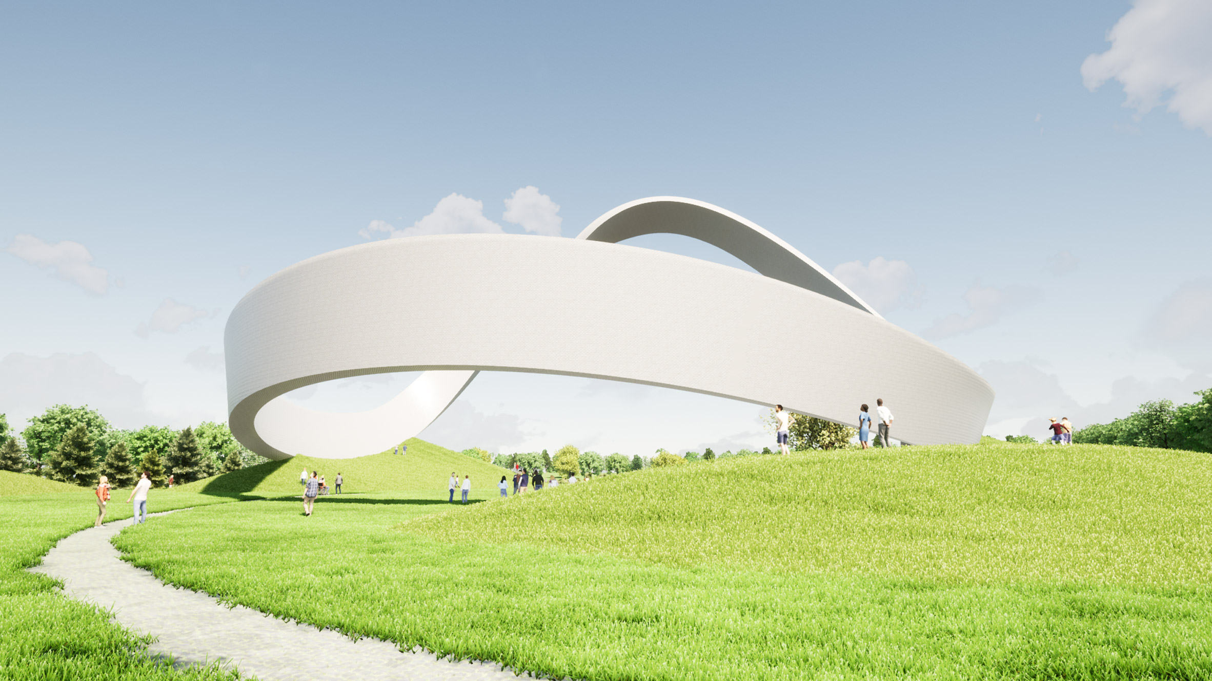 Snug Architects Eternal Wall of Answered Prayer 莫比烏斯環 Möbius strip 英國永恆祈禱之牆 公共藝術