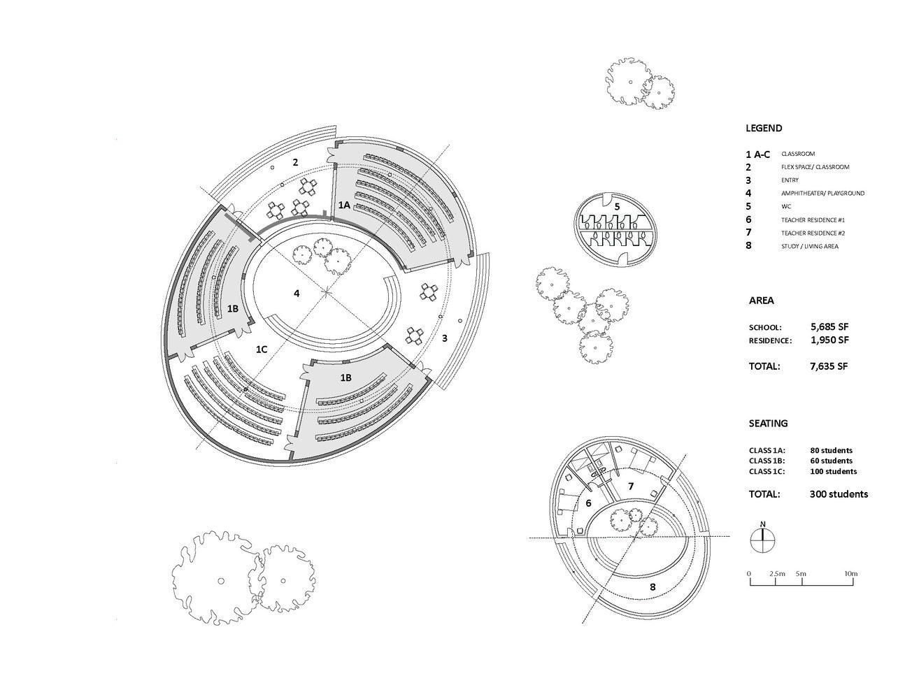Learning Circles: 12 Educational Projects with Elliptical Plans - Image 30 of 47