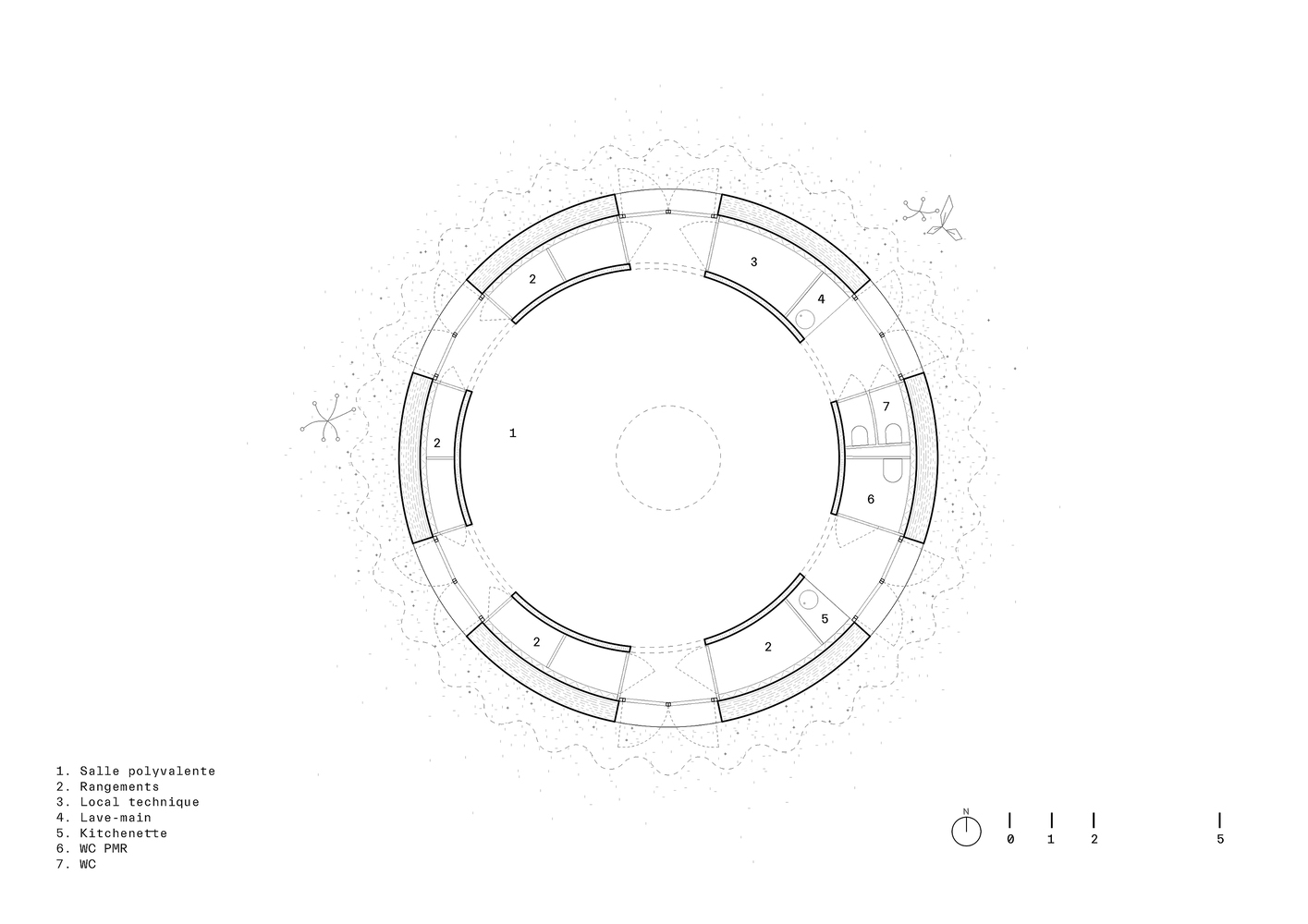 Learning Circles: 12 Educational Projects with Elliptical Plans - Image 17 of 47