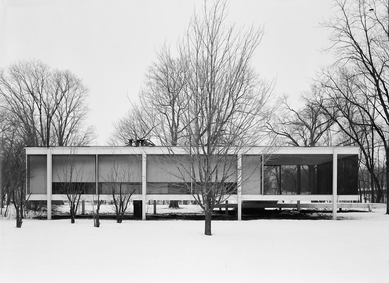 Mies van der Rohe Farnsworth House. Image © Public Property. Library of Congress, Prints & Photographs Division